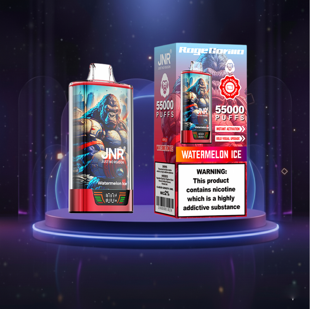 Jednorazówki - E papieros - Polska - JNR - RageGorilla - 55K - Strawbery Ice - Najtańsze